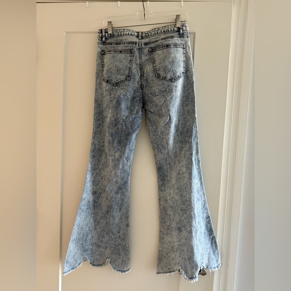 Flare Rhinestone Jeans - Picture 2 of 3